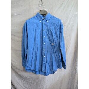 Tommy Hilfiger Vintage Men's Button Down Blue Shirt Long Sleeve Size Extra Large